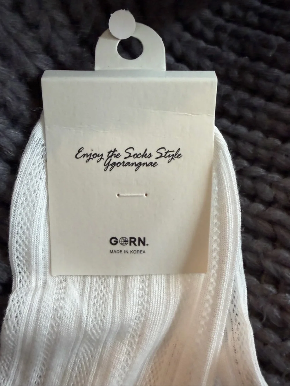 GORN-women’s NWT White Anklet Socks with Black Bow Accent - Women's Hosiery OS